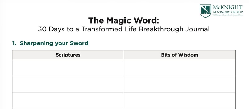 The Magic Word - Breakthrough Journal