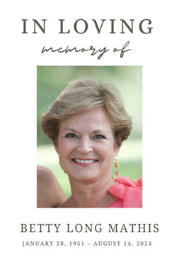 Remembering Betty Mathis