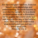 Proverbs 2:6-9