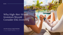 Why High-Net-Worth Investors Should Consider ESG Investing