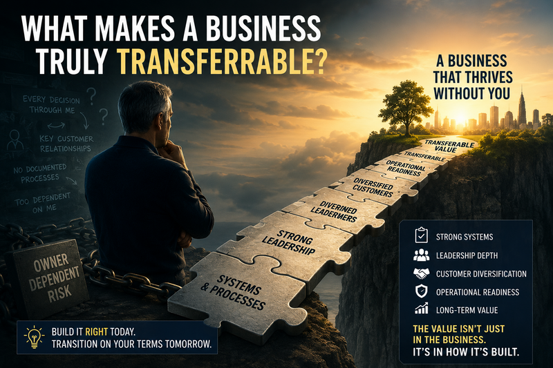 What Makes a Business Truly Transferable? The Value Buyers Pay For (Beyond Revenue)