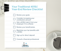 Your Traditional 401(k) Year-End Review Checklist