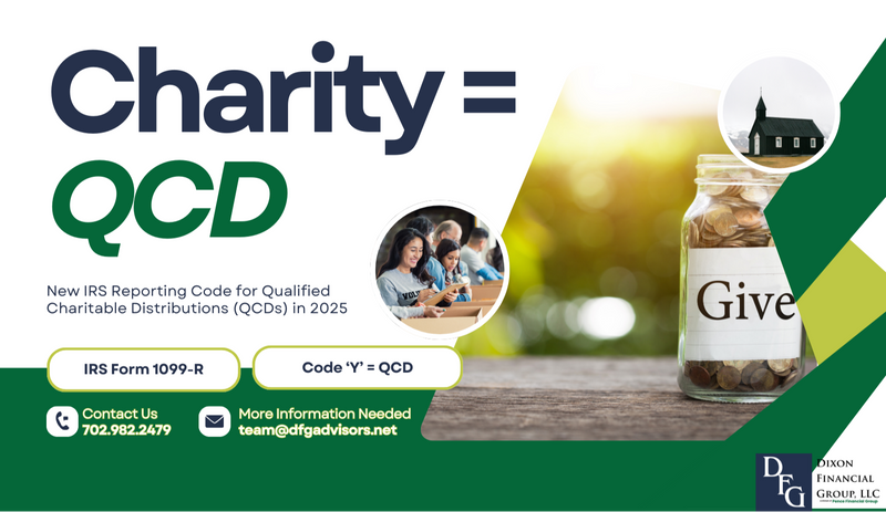 New IRS Reporting Code for Qualified Charitable Distributions (QCDs) in 2025