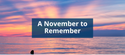 A November to Remember