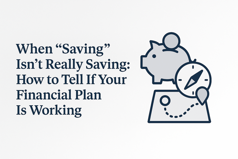 When “Saving” Isn’t Really Saving: How to Tell If Your Financial Plan Is Working