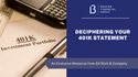 Deciphering Your 401(K) Statement