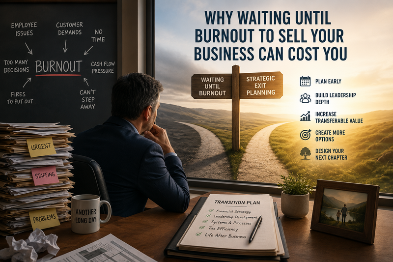 Why Waiting Until Burnout to Sell Your Business Can Cost You