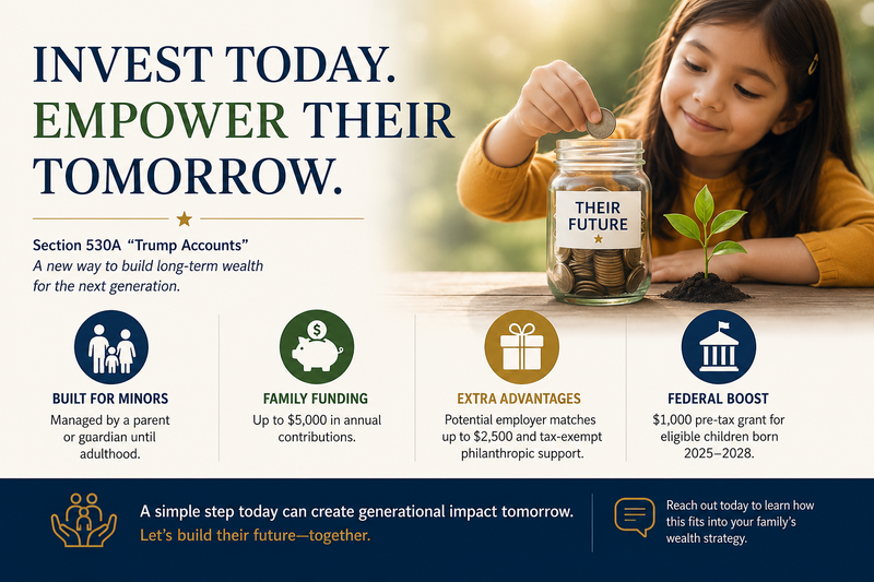 Section 530A (“Trump”) Accounts: Give Your Kids a Head Start in Investing for Their Future