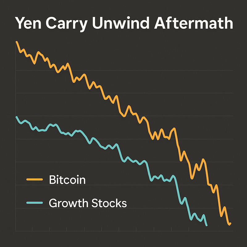 The Yen Carry Trade Unwind Just Hit Crypto and Growth Stocks – Here’s What Actually Happened