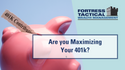Are You Maximizing 401(k) Contributions?