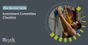 Investment Committee Checklist