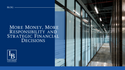 More Money, More Responsibility and Strategic Financial Decisions