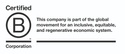 We're a B Corp!