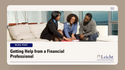 Getting Help from a Financial Professional