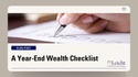 A Year-End Wealth Checklist