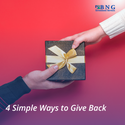 4 Simple Ways to Give Back