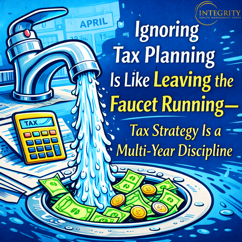 Ignoring Tax Planning is Like Leaving the Faucet Running - Tax Strategy Is a Multi-Year Discipline