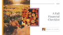 A Fall Financial Checklist