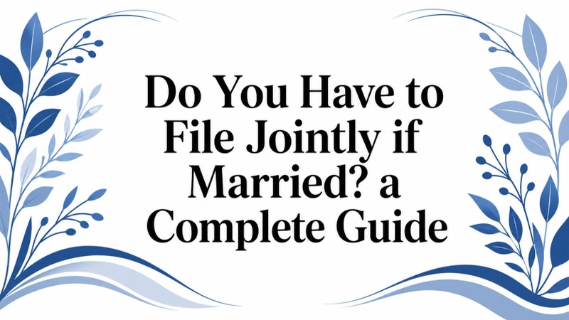 Do You Have to File Jointly if Married? a Complete Guide