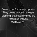 Matthew 7:15