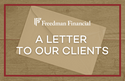 A Letter to Our Clients