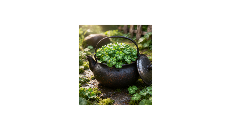 Pot of gold (four-leaf clover) or a paycheck?