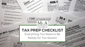 Tax Prep Checklist: Everything You Need to Be Ready for Tax Season