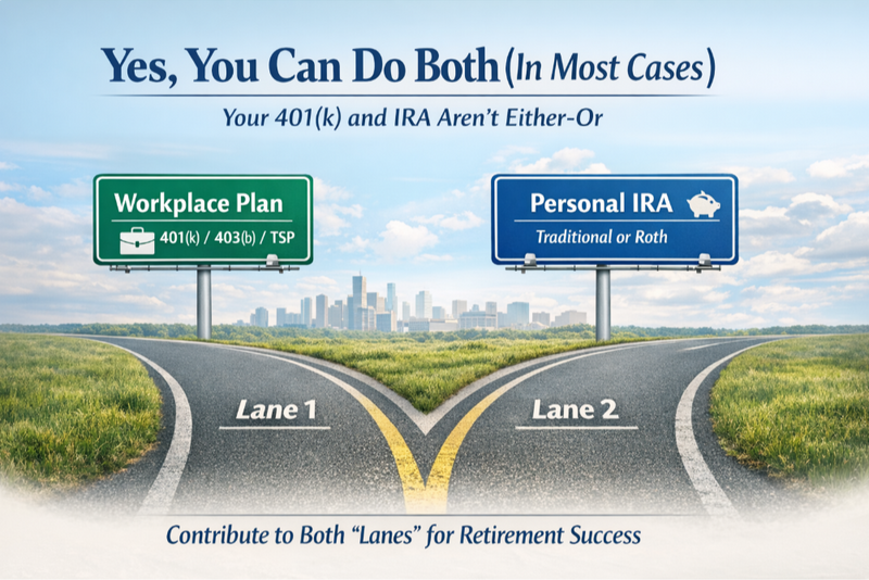 Yes, You Can Do Both: Your 401(k) and IRA Aren't Either-Or