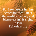 Ephesians 1:4