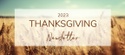 2023 Thanksgiving Newsletter