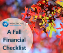 A Fall Financial Checklist