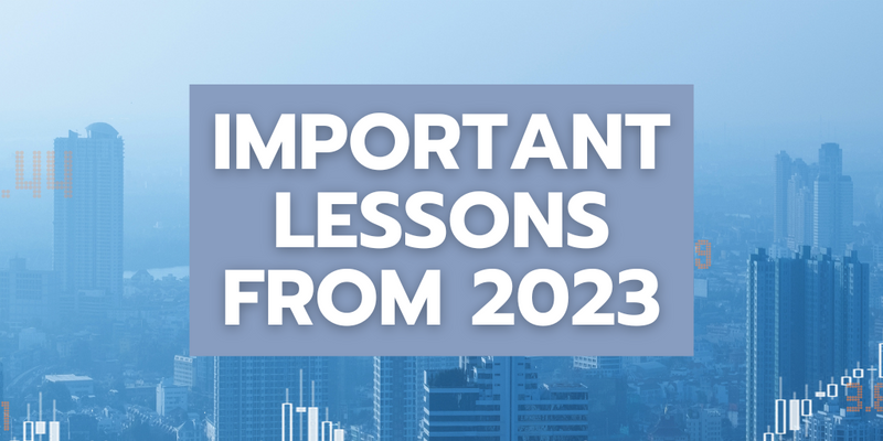 Important Lessons from 2023