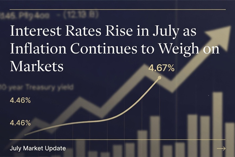 Interest Rates Rise in July as Inflation Continues to Weigh on Markets