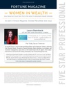 Laura Steinbeck is proud to be named a Five Star Winner in Fortune’s “Women in Wealth” Section