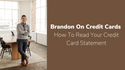 How To Read Your Credit Card Statement