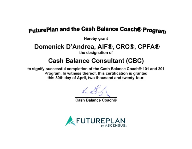 Cash Balance Consultant