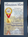 Scott Gegerson was recognized by Councilwoman Laura Ryder with the Hempstead Hometown Hero Award