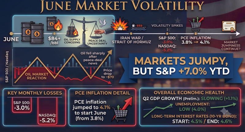 Markets Take a June Swoon as Investors Continue Eyeing Good News & Bad