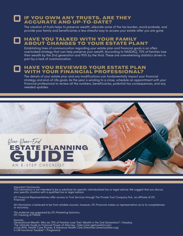 Your Year-End Estate Planning Guide: An 8-Step Checklist