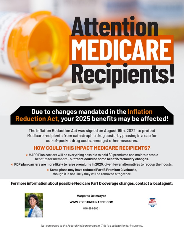 Inflation Reduction Act changes in Medicare Plans
