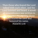 Malachi 3:16