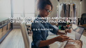 Small-business Owners and the Value of Insurance in Your Financial Plan
