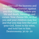 Deuteronomy 30:19-20