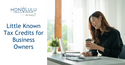 Little Known Tax Credits for Business Owners