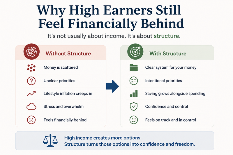 Why High Earners Still Feel Financially Behind
