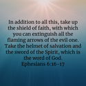 Ephesians 6:16-17