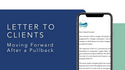 Client Letter: Moving Forward After a Pullback