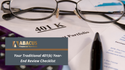 Your Traditional 401(k) Year-End Review Checklist