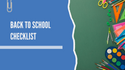 Back to School Checklist