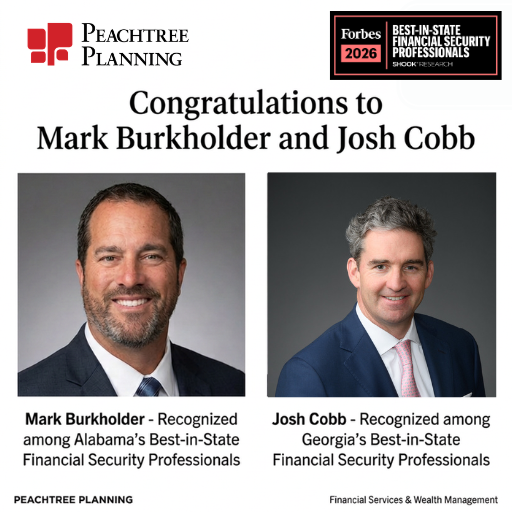 Peachtree's Burkholder & Cobb Named to Forbes' Best-in-State Financial Security Professionals List